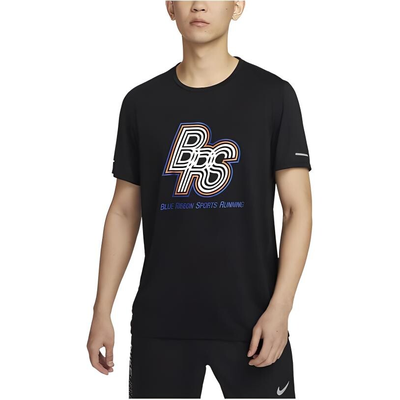 Футболка Dri-Fit Rise 365 мужская черная Nike, черный — фото 3