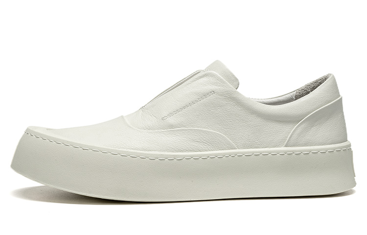 

Низкие кожаные скейтерские кроссовки мужские LEAVELAND, черные