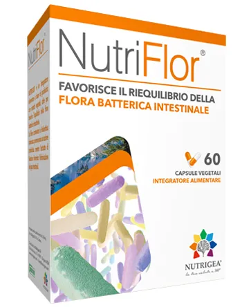 

Симбиотическая добавка NutriFlor, 60 капсул, балансирует кишечную флору Nutrigea