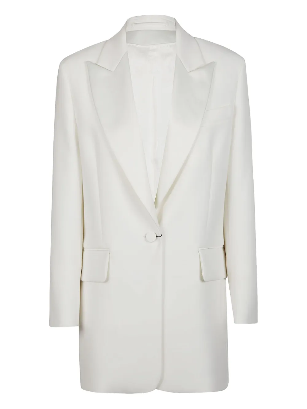 

Однобортный пиджак на пуговицах MAX MARA, белый