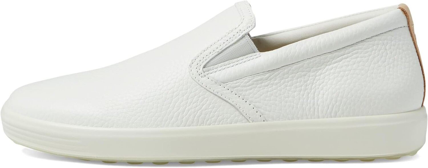 Кроссовки ECCO Soft 7 Casual Slip-On Sneaker, цвет White/Powder — фото 4