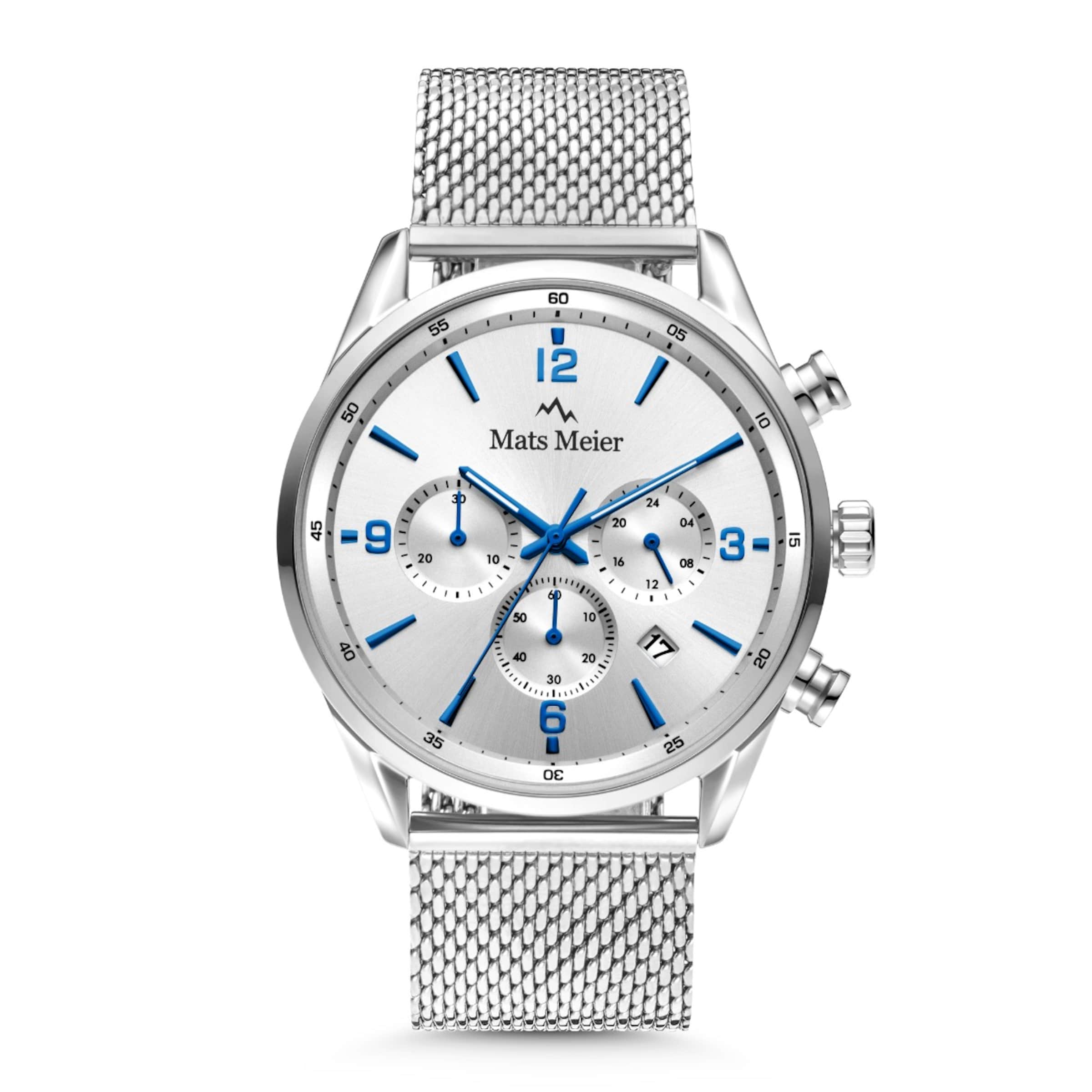 

Mats Meier Серебряные аналоговые часы