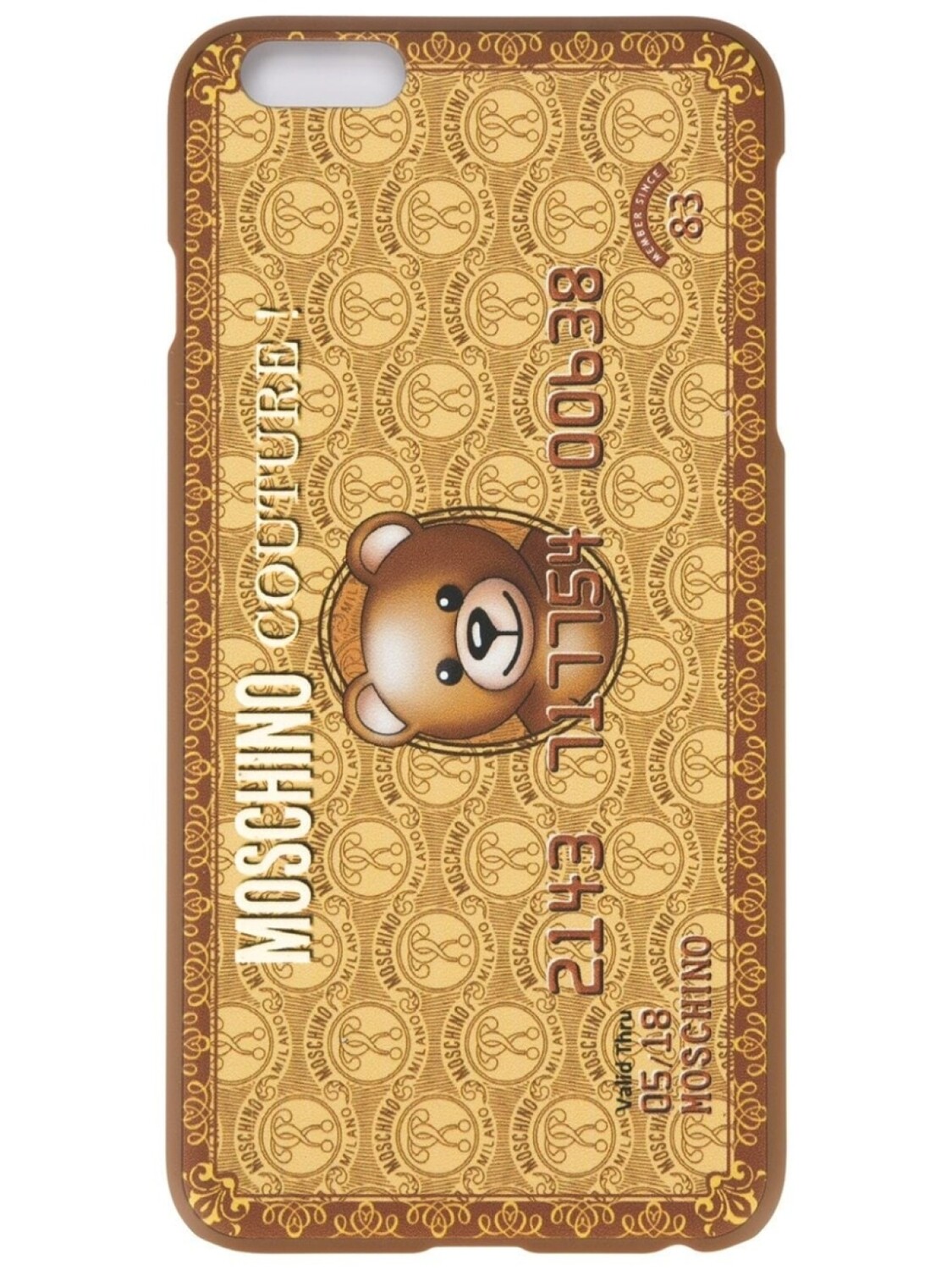 

Moschino чехол для iPhone 6 Plus, металлик