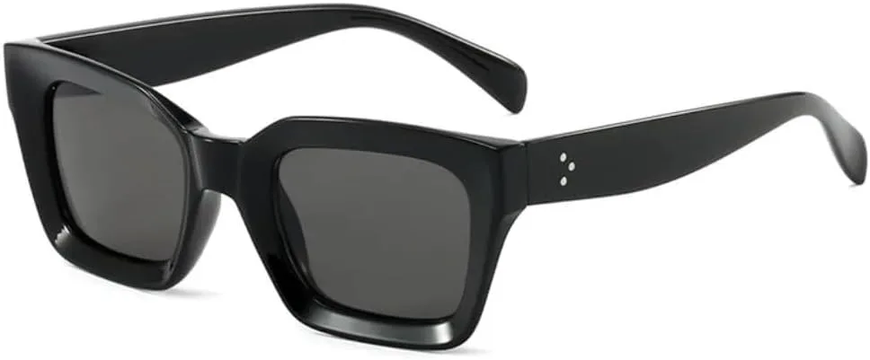 

Солнцезащитные очки с защитой UV400 | Маленькая оправа, линзы конфетного цвета | Для женщин и мужчин, для занятий спортом на открытом воздухе и вождения LXLHWN, Black