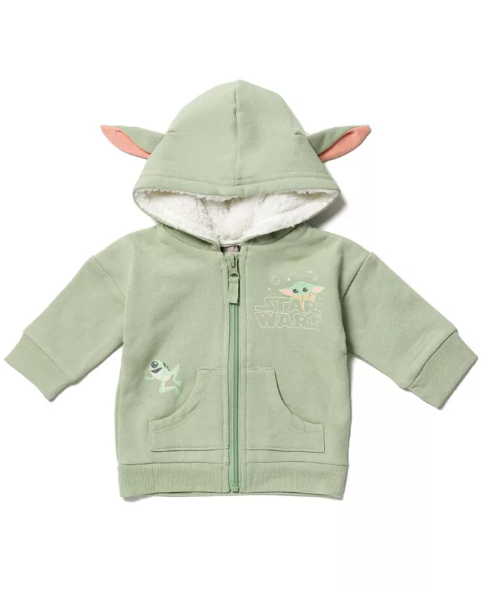 

Детская флисовая толстовка с молнией Star Wars Yoda для мальчиков Starwars, зеленый