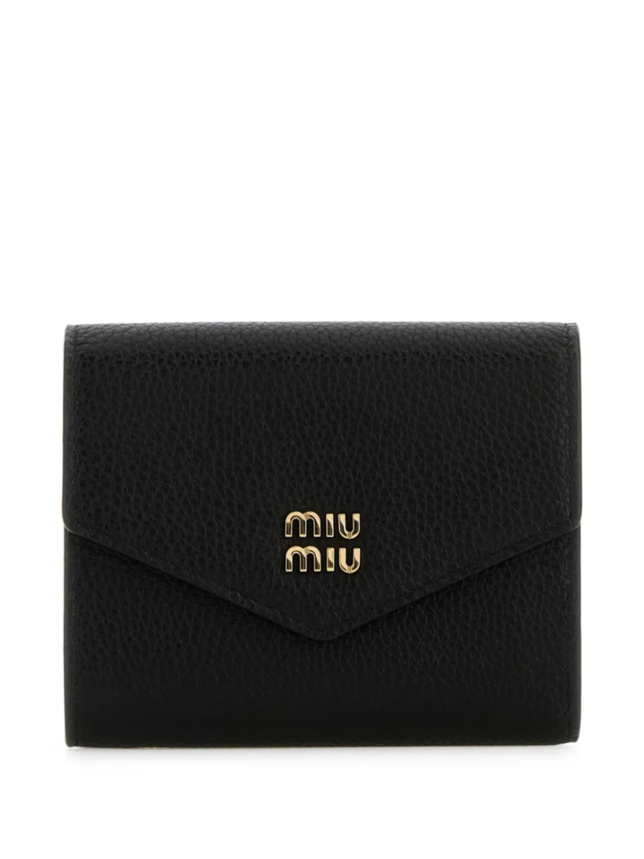 

Кожаный кошелек Miu Miu, черный