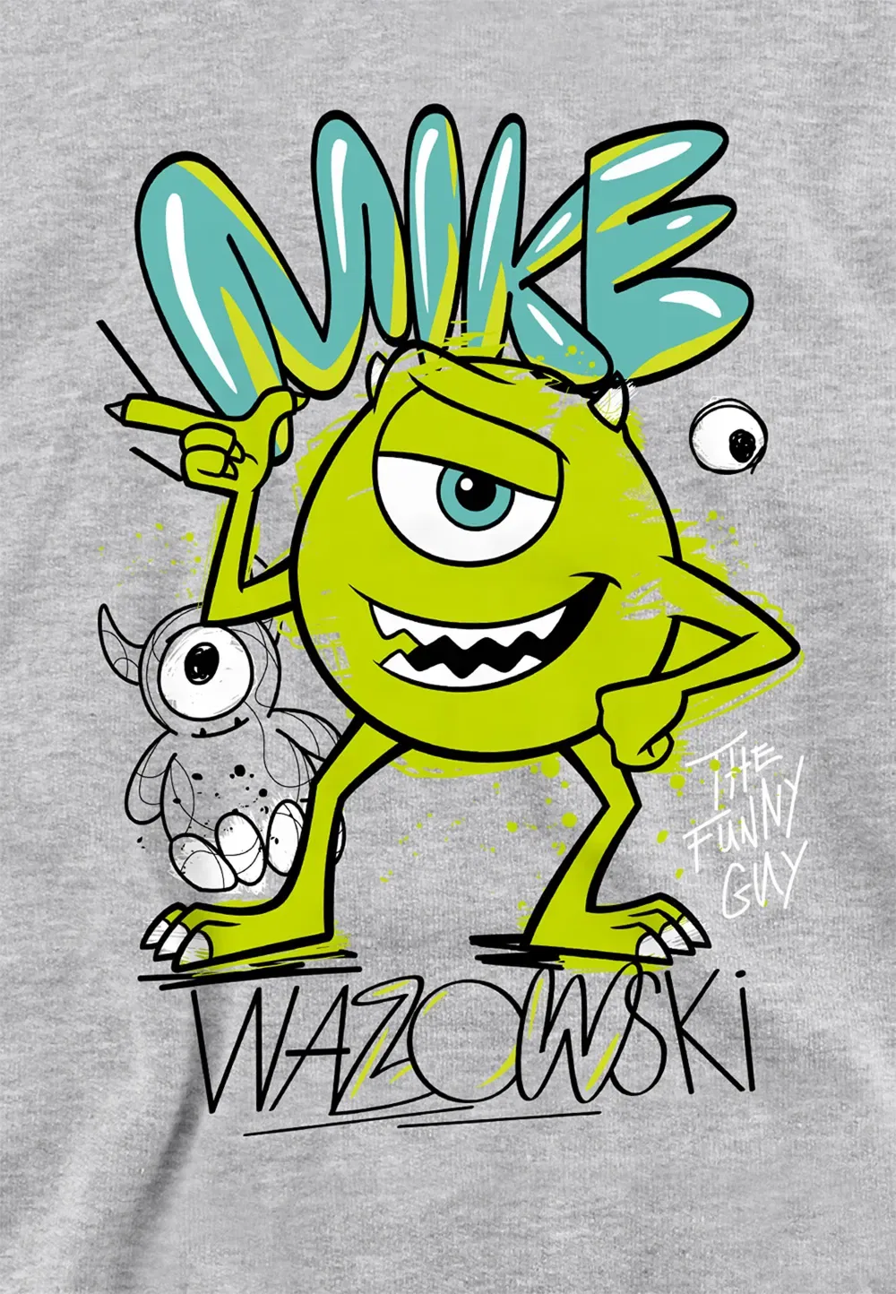 Детский худи Mike Wazowski Disney, серый — фото 2
