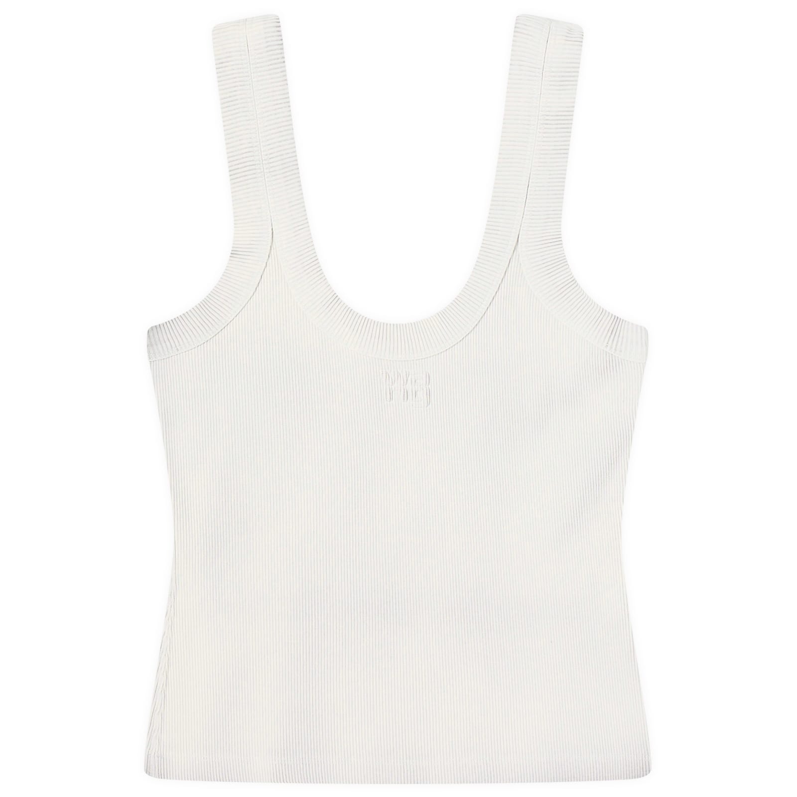 

Жилет Alexander Wang Logo Tank Top, цвет Washed Smoke White