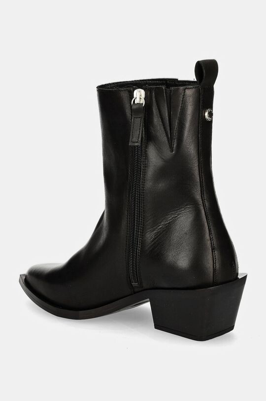 Женские ботильоны Steve Madden с острым носком из натуральной кожи, черный — фото 3