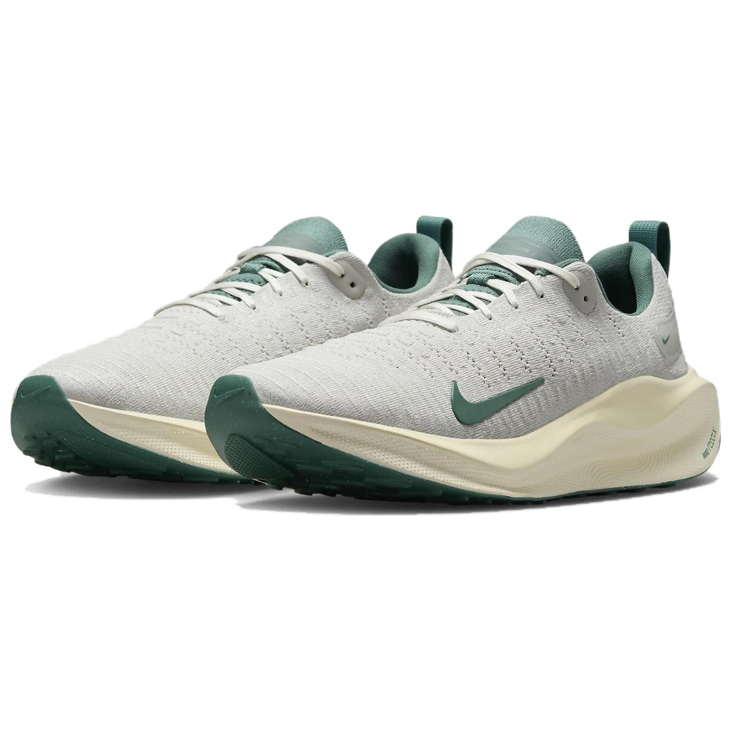 Nike ReactX Infinity Run 4 Premium Light Bone Bicoastal, серый/бежевый/зеленый — фото 4