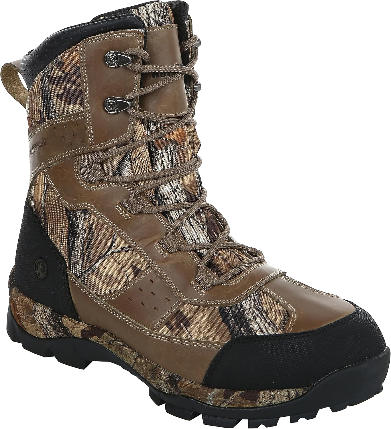 

Мужские охотничьи ботинки Northside Renegade 800 с утеплителем Thinsulate, средней высоты до икры, шнуровкой, водонепроницаемые, из кожи с вставкой Daybreak Camo, Tan Camo-257