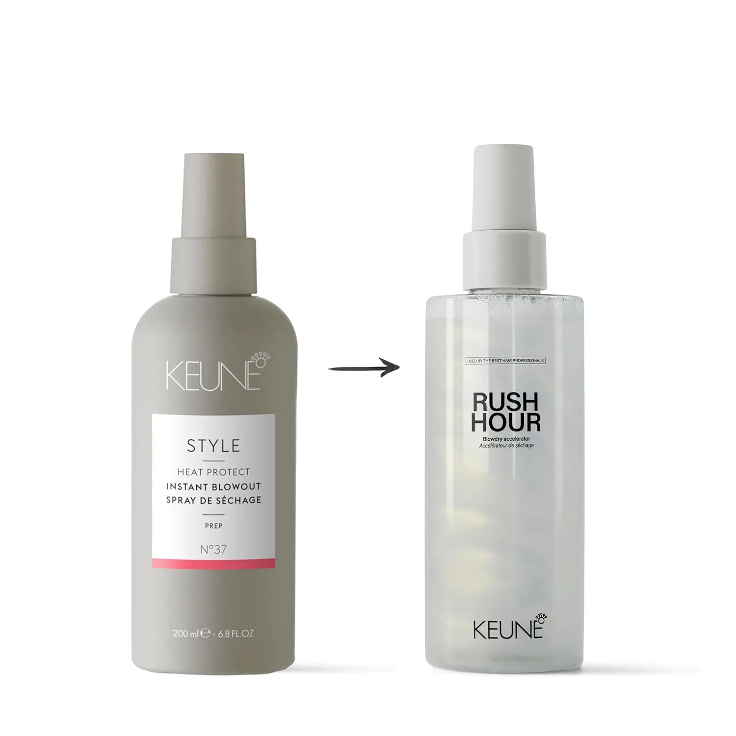 Спрей-акселератор для сушки волос Keune Heat Protect Rush Hour Blowdry Accelerator Keune — фото 4