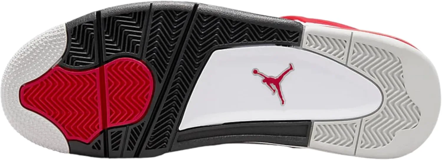 Мужские кроссовки Nike Air Jordan 4 Retro, белый/красный/черный — фото 3