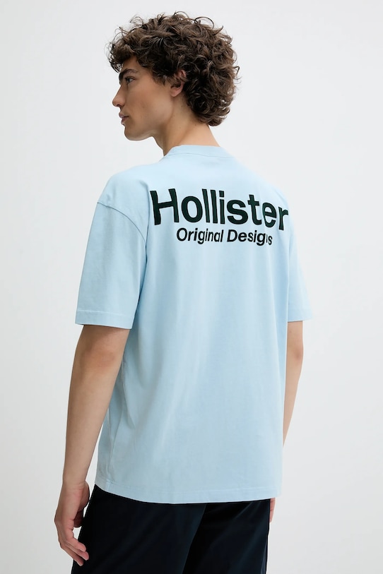 

Хлопковая футболка Hollister Co., синий