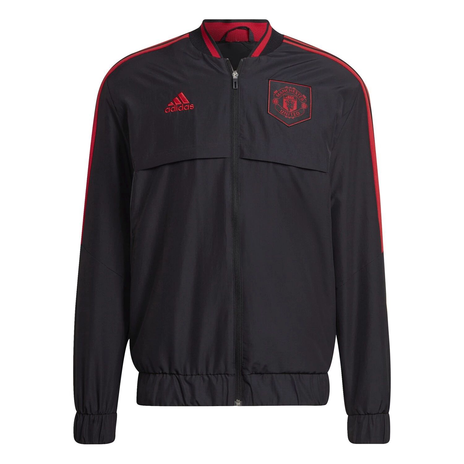 

Мужская черная куртка с молнией во всю длину Manchester United AEROREADY Anthem adidas, Черный, Мужская черная куртка с молнией во всю длину Manchester United AEROREADY Anthem adidas