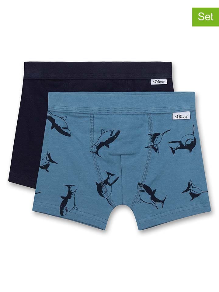 

s.Oliver Комплект из 2 штук: боксерские шорты синего/темно-синего цвета