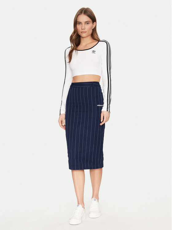 Облегающая юбка-карандаш Pinstripe JD2576 Adidas, синий — фото 2