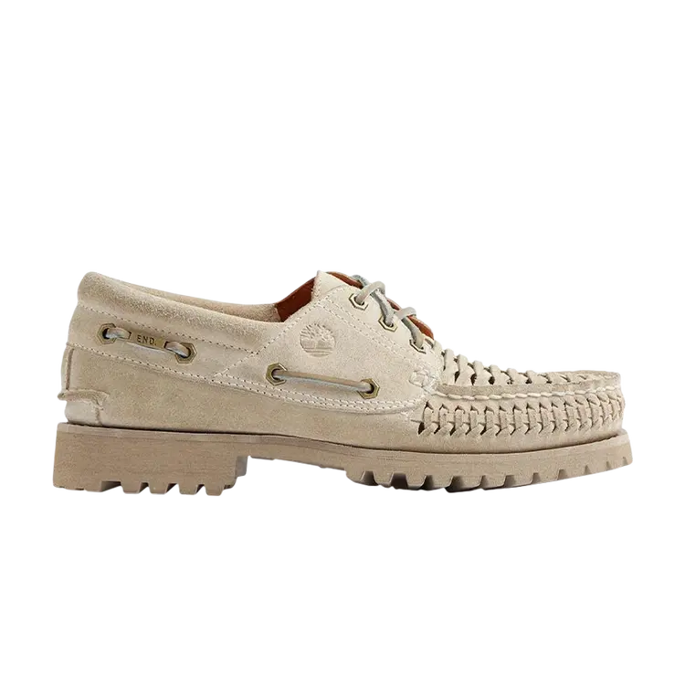 

Кроссовки END. x 3-Eye Classic Lug Boat, цвет White Suede