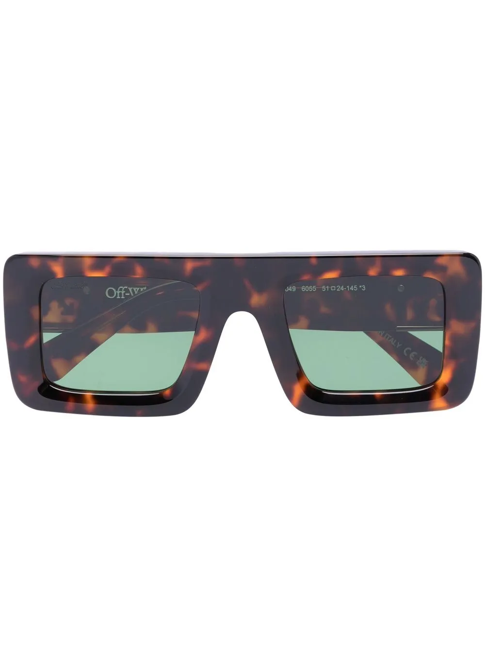 

Солнцезащитные очки Leonardo в прямоугольной оправе Off-White Eyewear, коричневый