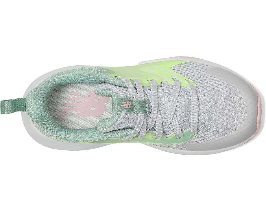 Кроссовки New Balance Kids Rave Run v2 (Little Kid), Grey Matter/Mint Flash/Mosaic Green — фото 2