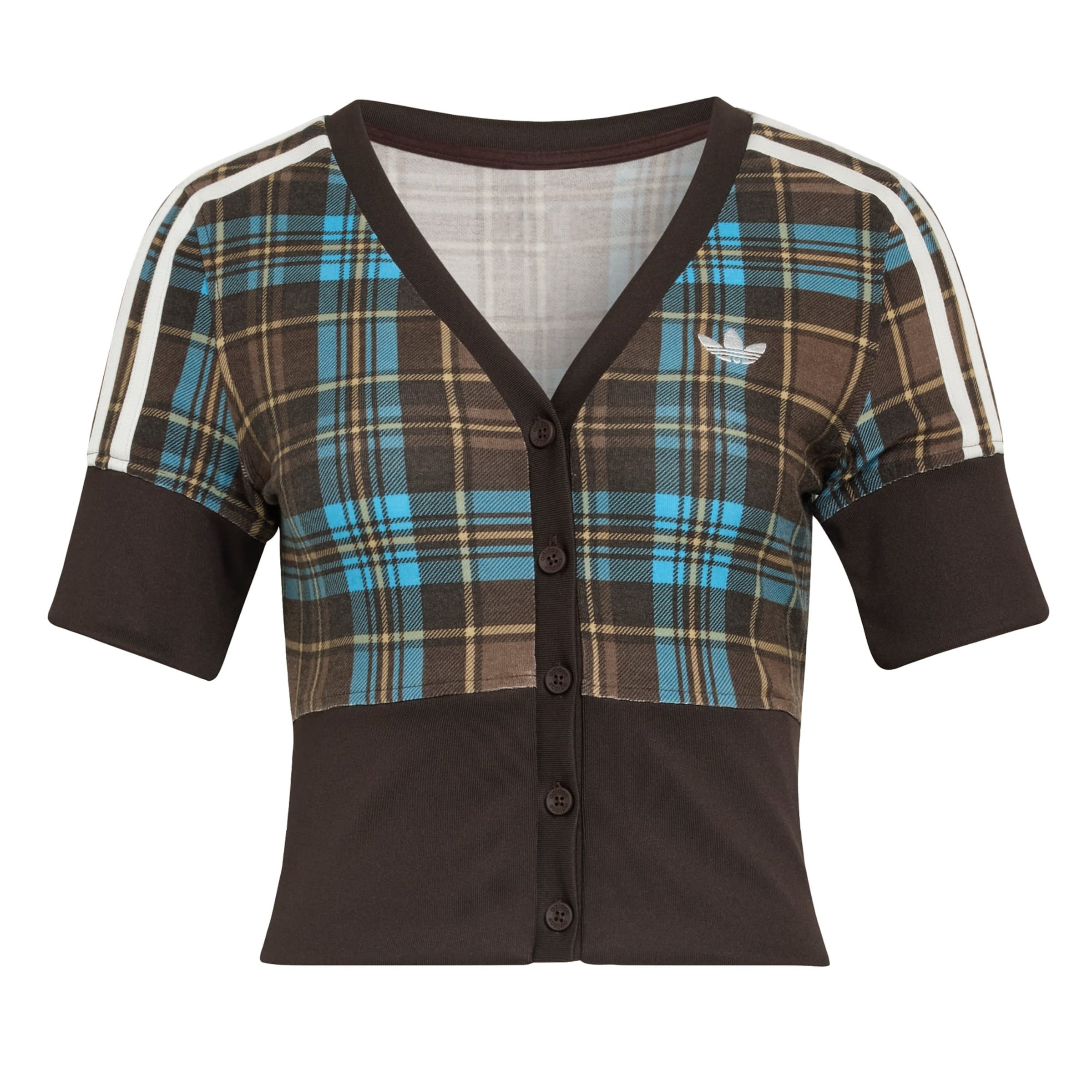 

Adidas Originals Толстовка с молнией в шоколадном, светло-коричневом цвете