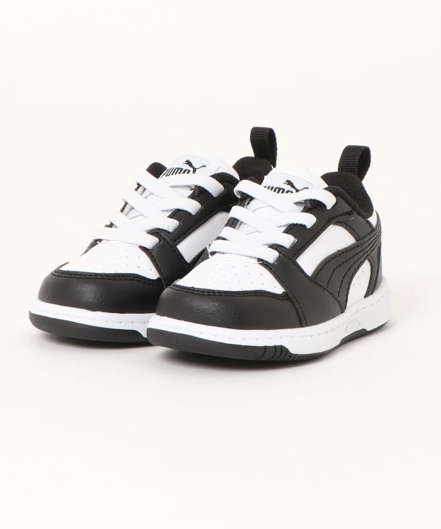 Детские кроссовки PUMA Rebound V6 Low для малышей бело-чёрные