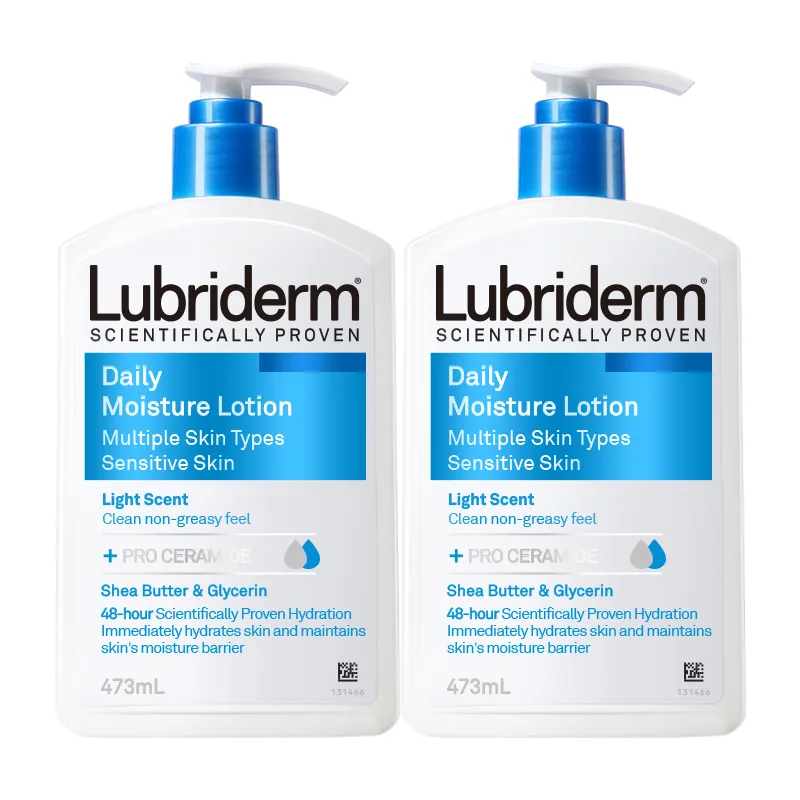 Lubriderm Увлажняющий лосьон для тела Ruby Li Deng с витамином B5, 473 мл, Daily Hydrating Moisturizing Lotions 473ml*2 (New Packaging)
