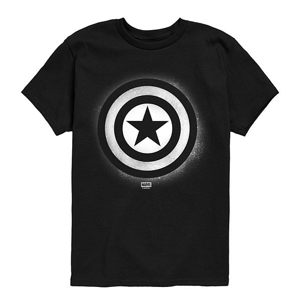 

Футболка с принтом Captain America для мальчиков 8-20 Marvel, Black