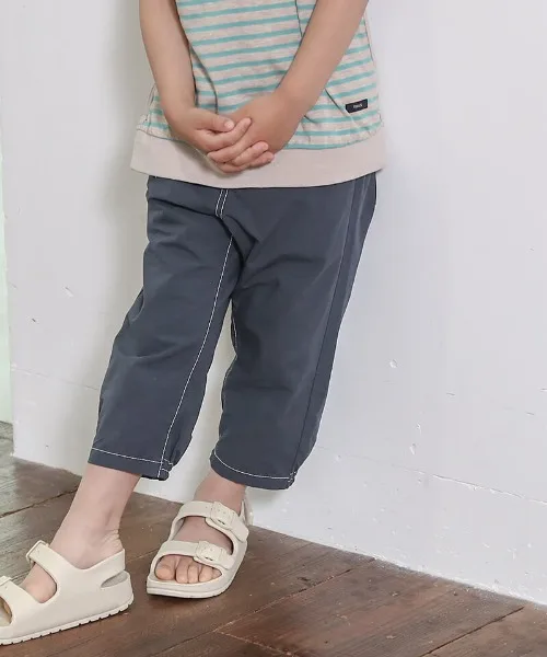 Детские штаны 7/10 длины зауженные n.o.u.s 7-bunjo tapered pants тёмно-серые