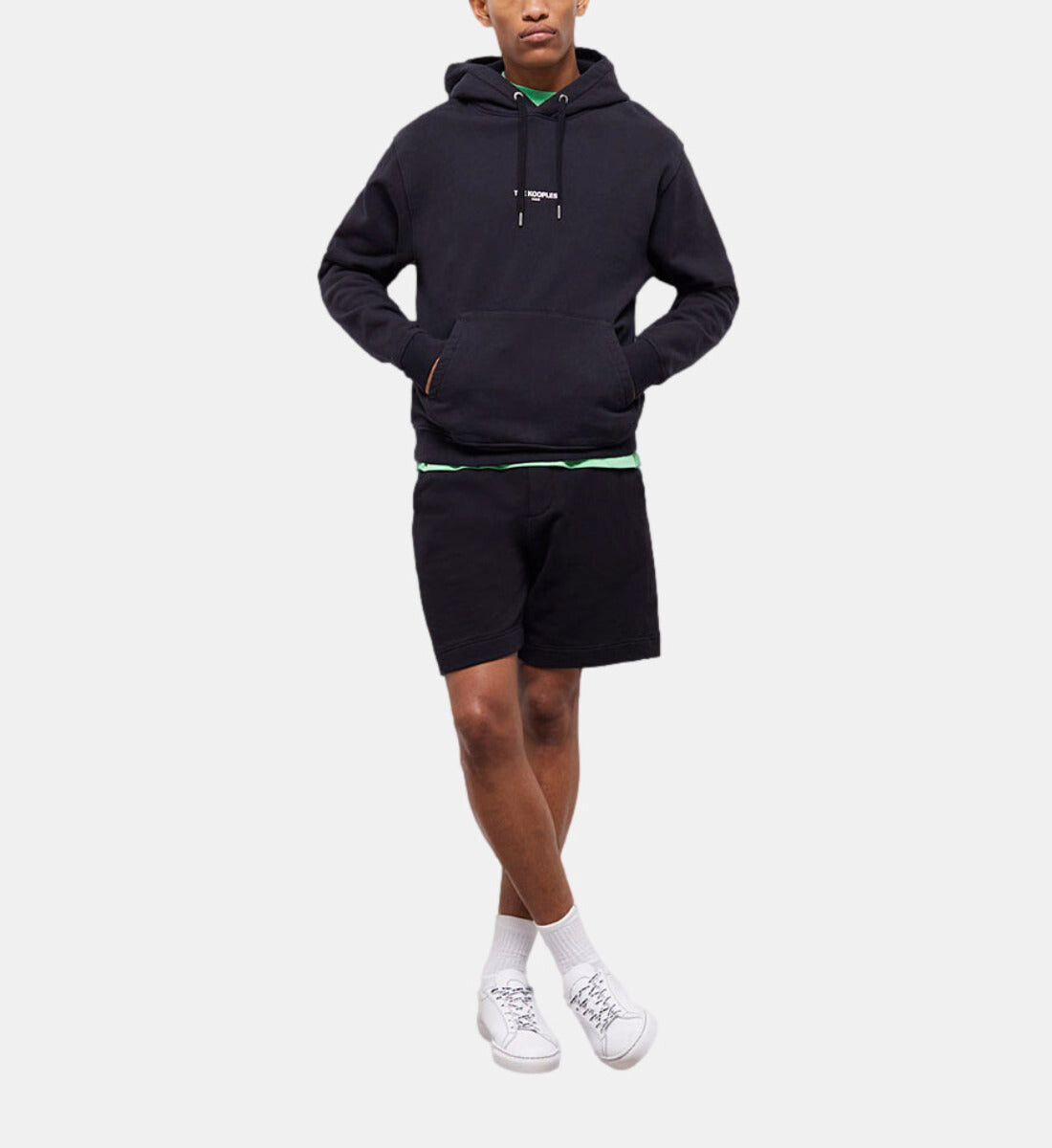 

Черные флисовые шорты THE KOOPLES, черный