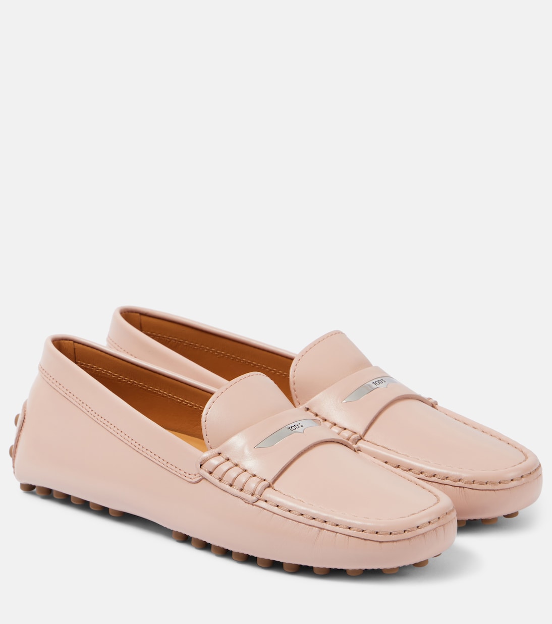 Кожаные туфли для вождения Gommino Tod's, Rosa Kiss