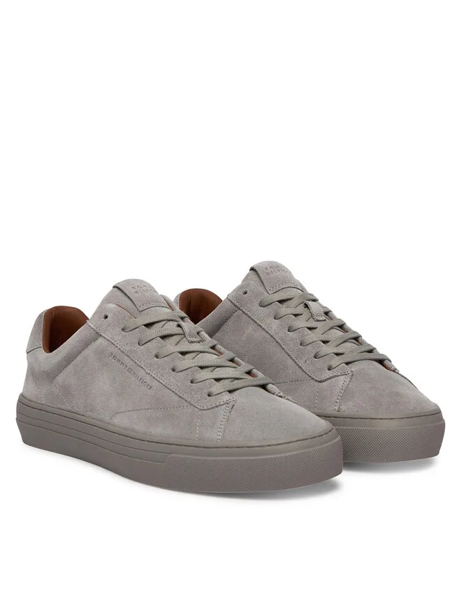 Tommy Hilfiger Кроссовки Park Premium Suede FM0FM05829 серые — фото 2