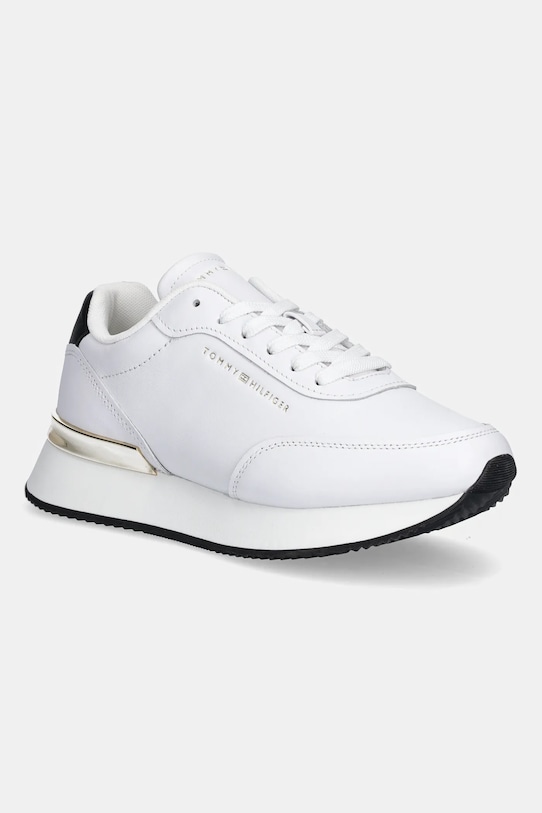 Кожаные кроссовки Chic Fashion Runner Tommy Hilfiger, белый