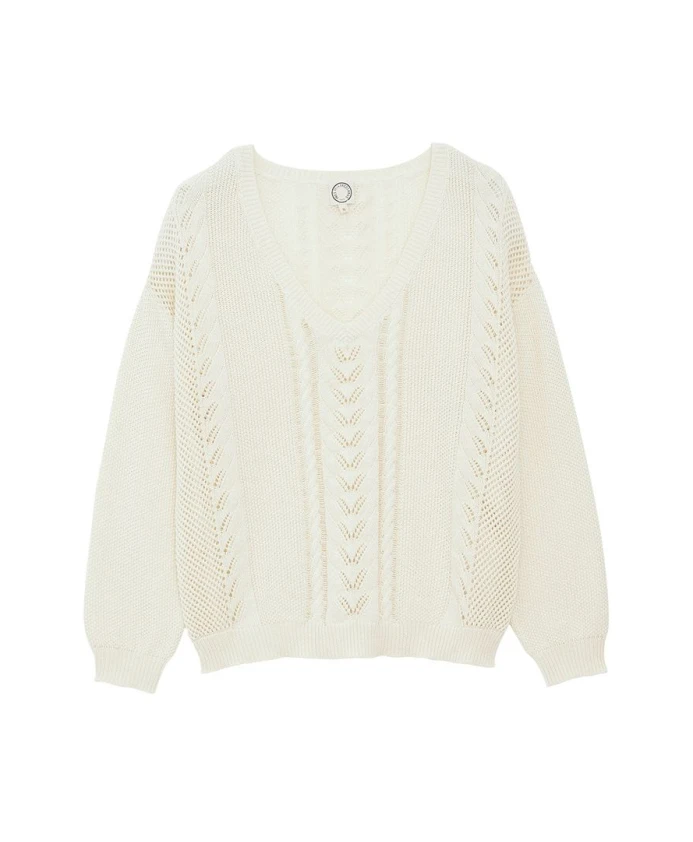 

Модный джемпер цвета экрю Ines De La Fressange Paris, бежевый