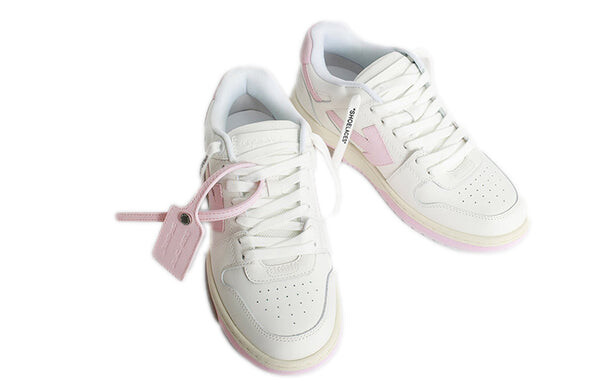 Кроссовки out of office sneakers pink/white Off-White, розовый — фото 3