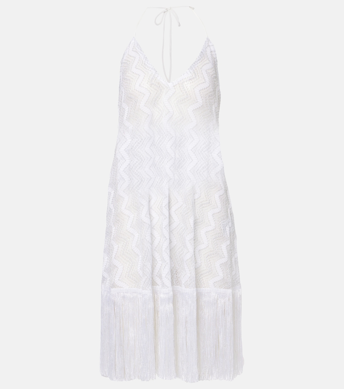

Пляжное платье Zig Zag Missoni, White w/Silver Lame