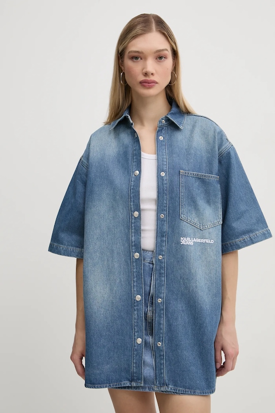 

Джинсовая рубашка Karl Lagerfeld Jeans, синий
