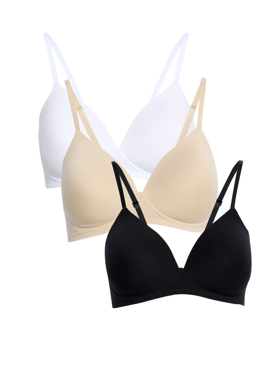 

Бюстгальтер майка Marks & Spencer T-shirt Bra, цвет beige/black/white