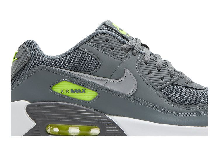 Кроссовки Nike Air Max 90 GS 'Smoke Grey Volt', серый — фото 3
