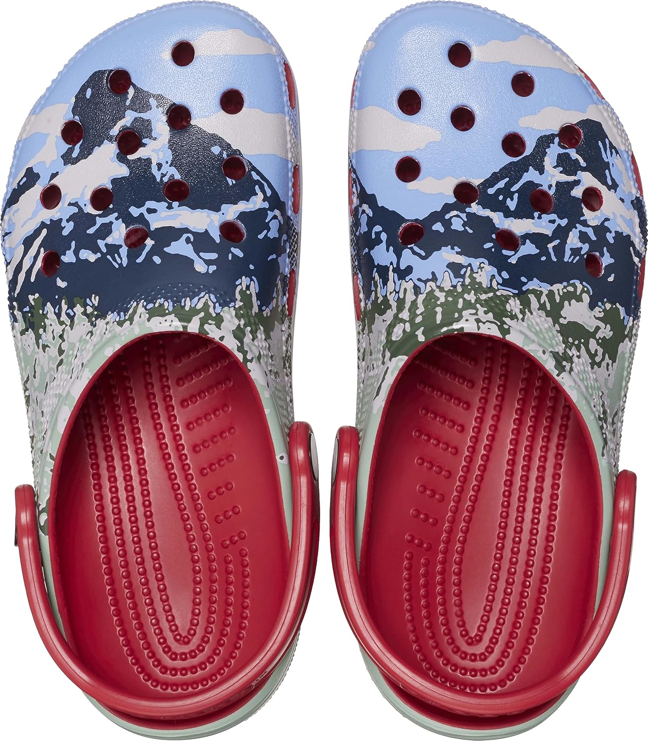 Унисекс сабо Crocs Classic с графическим принтом, Summit Print — фото 4