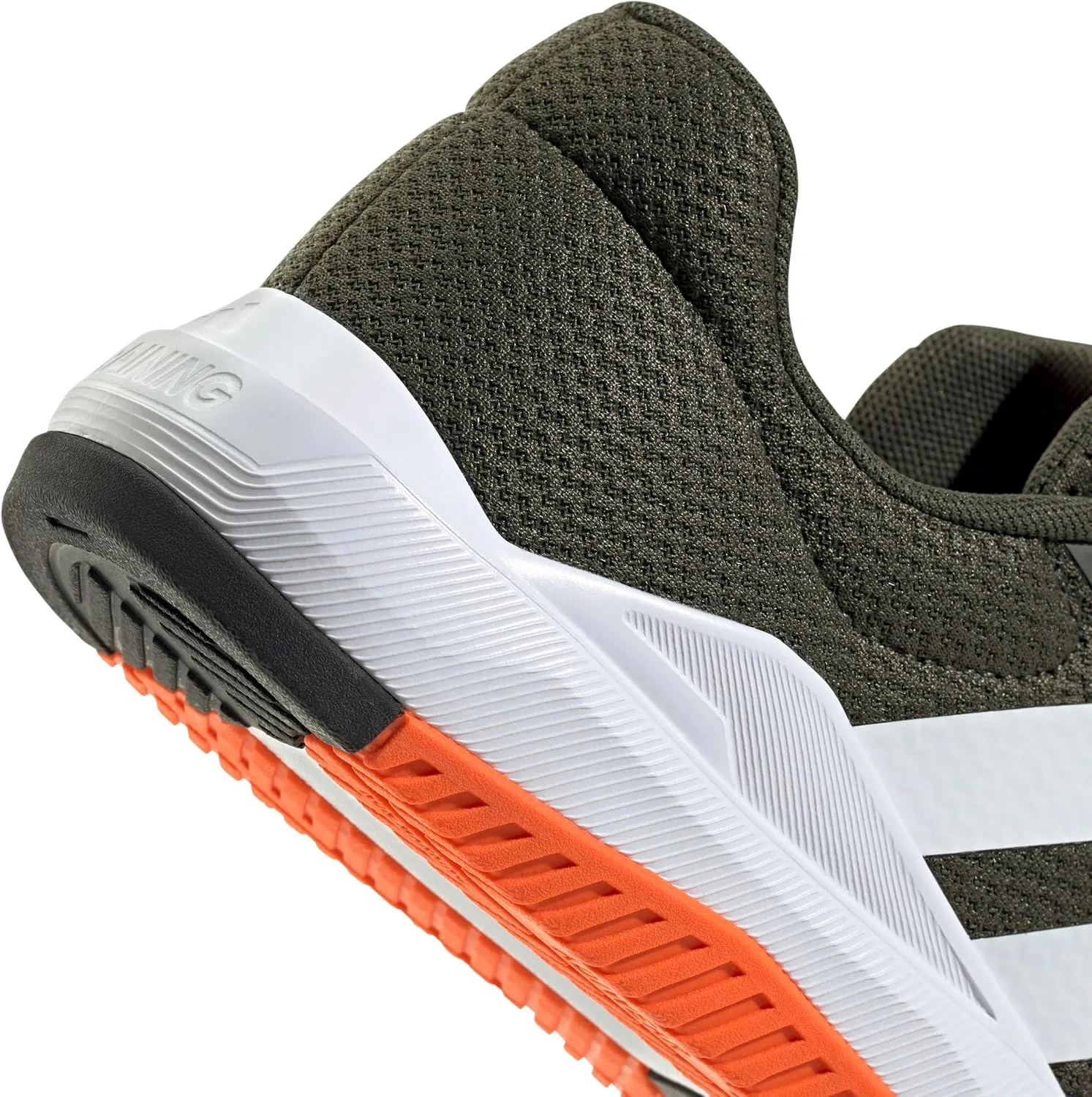 Мужские тренировочные кроссовки Adidas Dropset Base, белый/оранжевый — фото 2