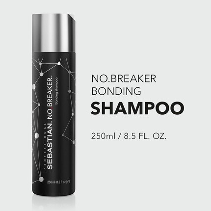 NO.BREAKER Bonding Shampoo Укрепляет поврежденные волосы Интенсивный уход за мягкими гладкими волосами 250 мл Зеленое яблоко Sebastian Professional — фото 2