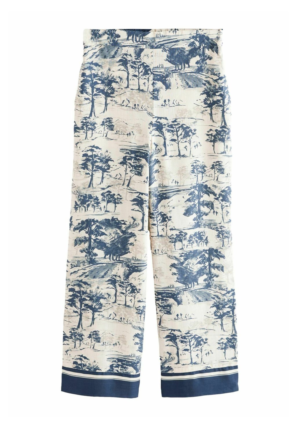 

Брюки REGULAR FIT ELASTICATED BACK WIDE LEG PRINTED Next, синий