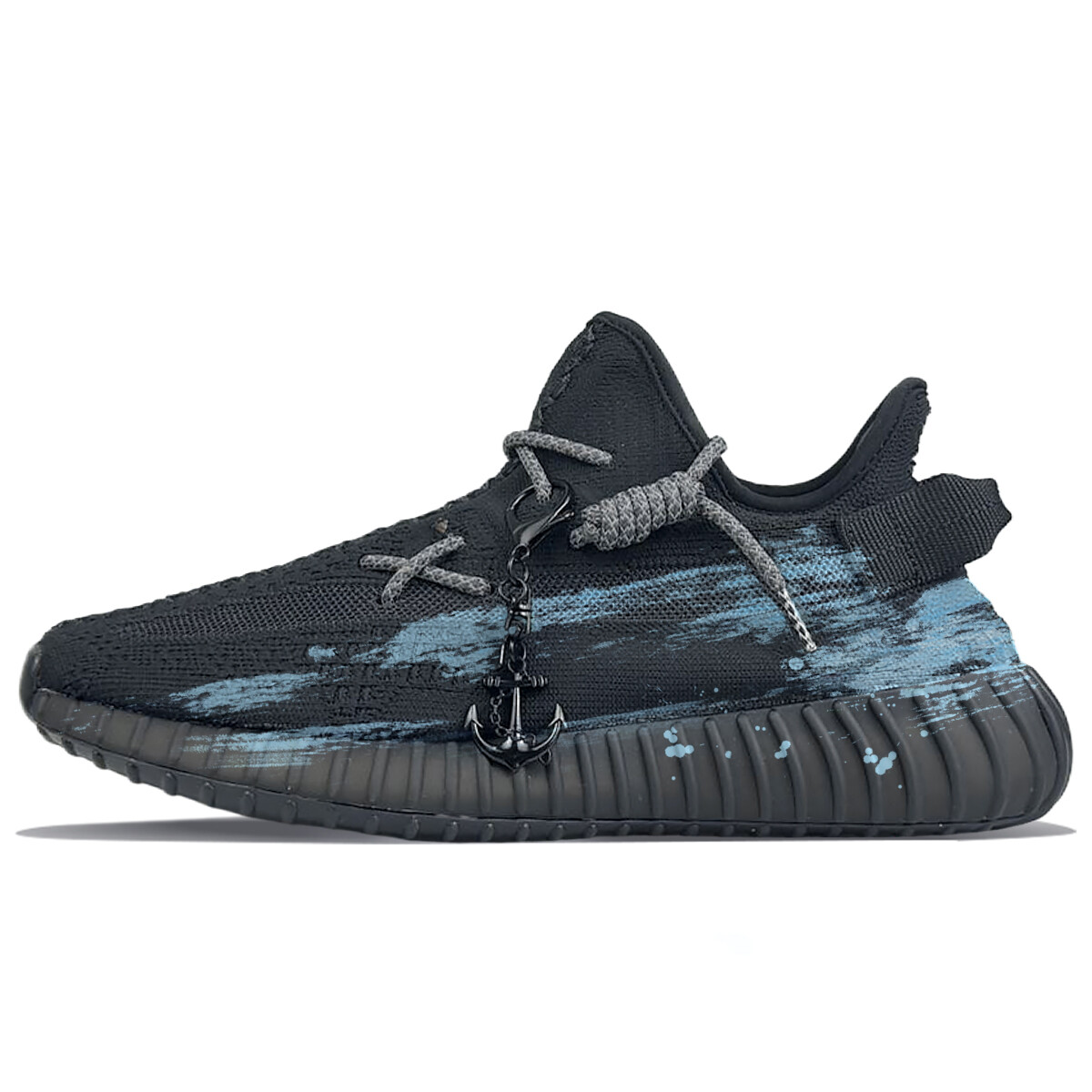 

Кроссовки adidas originals Yeezy Boost 350 V2 Lifestyle Shoes Unisex Low-top Blue, черный