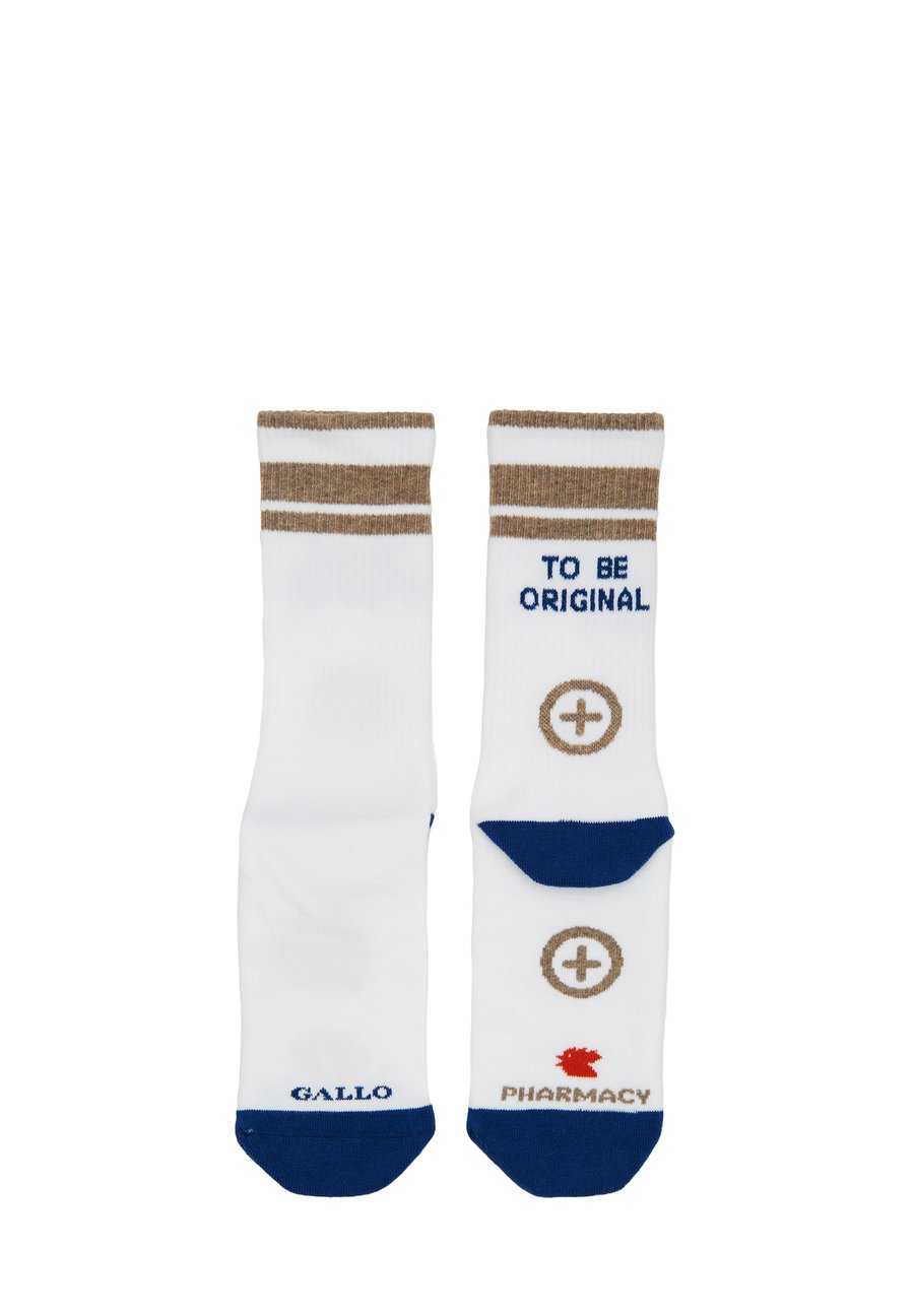 

Носки Gallo UNISEX SHORT WITH TO BE ORIGINAL INSCRIPTION FOR PHARMACY, White