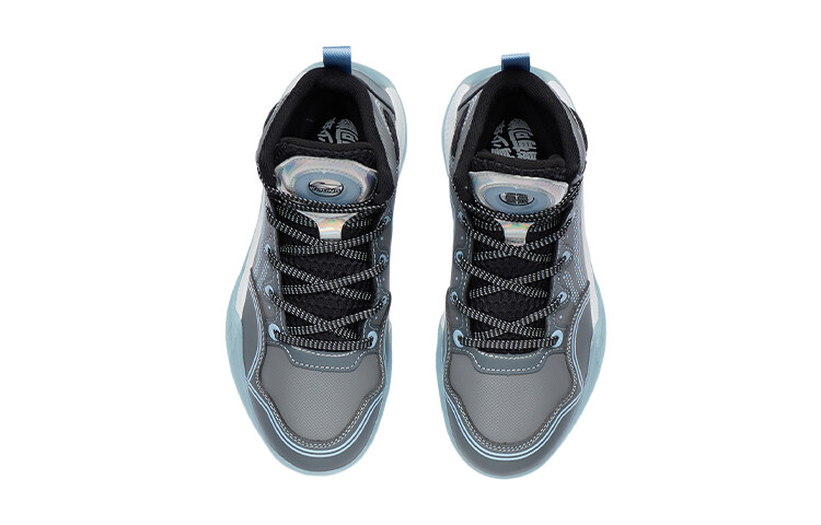 Баскетбольные кроссовки YuShuai 14 Kids GS High-top Shadow Grey/Thunderstorm Gray Lining Young — фото 4