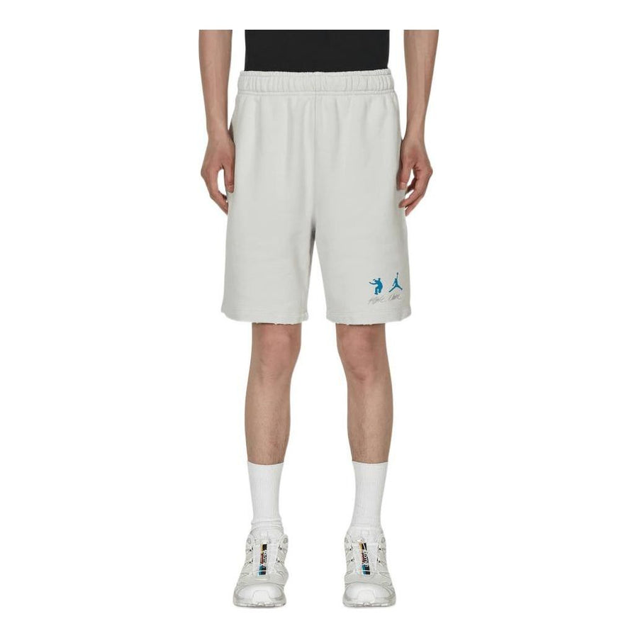 

Спортивные шорты Air Jordan x Union Crossover Solid Color Casual Sports Breathable Shorts US Edition Unisex Gray, белый