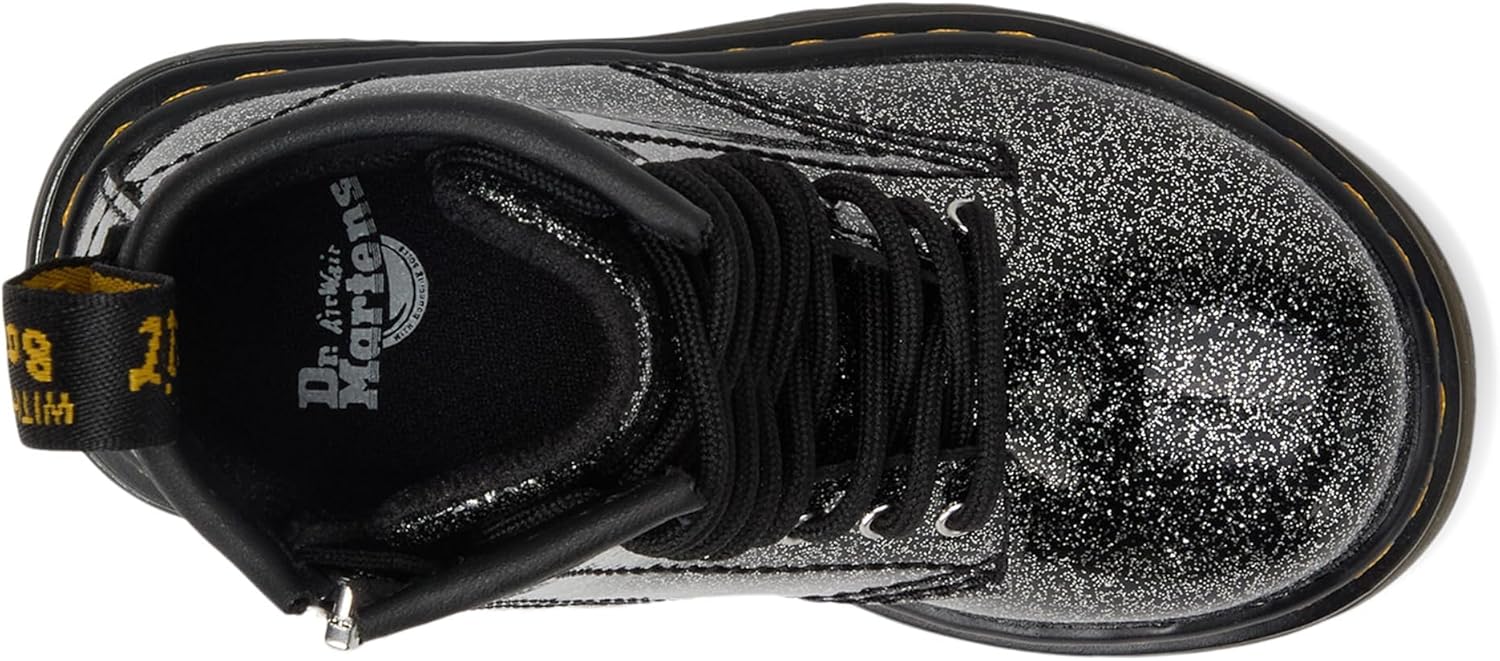 Ботинки Dr. Martens 1460 унисекс для малышей, черный/серебристый — фото 2
