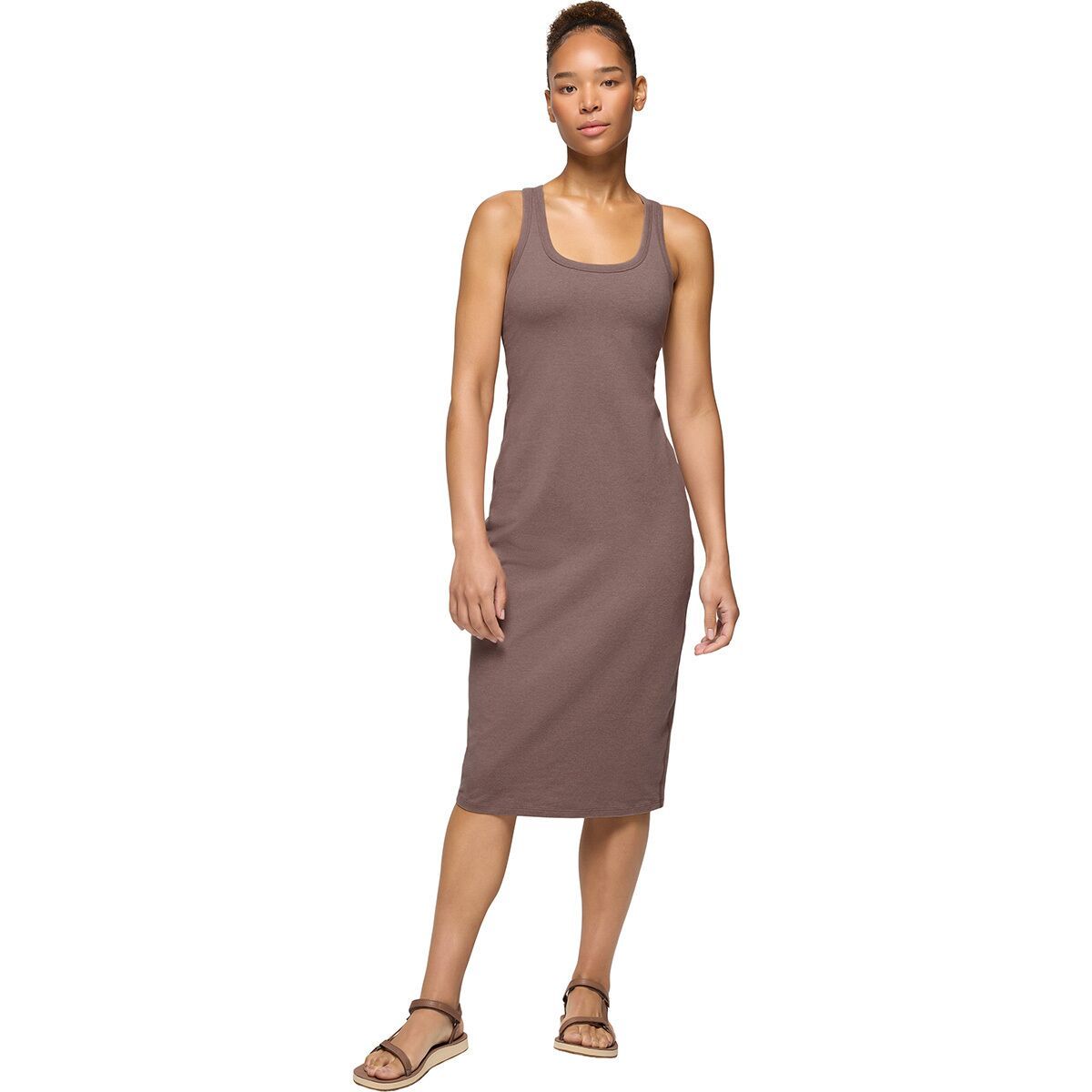 

Хавана платье миди с открытыми плечами Prana, цвет carob heather