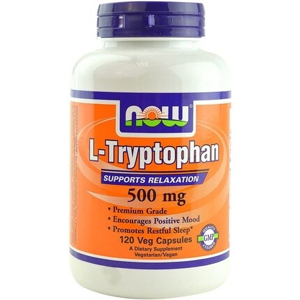 

NOW Foods L-триптофан 500 мг вегетарианские капсулы 120 штук